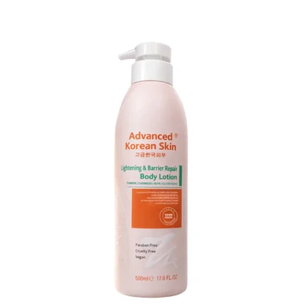 Advanced Korean skin lightening and barrier repair body lotion
